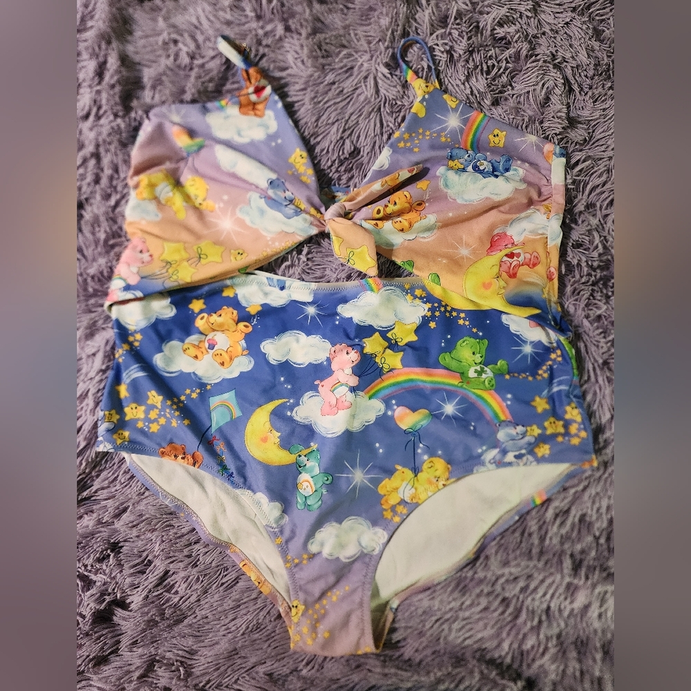 Modcloth CareBears Swimsuit 3X